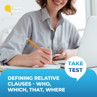 Defining relative clauses – who, which, that, where